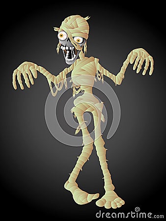 Vector. Mummy halloween. Cartoon Illustration