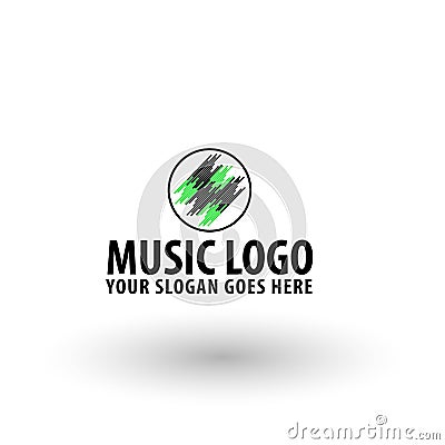 Vector Music Logo Vector Illustration