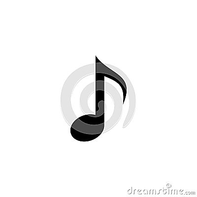 Vector music note icon 4 Stock Photo