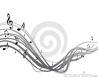 Vector music stream Stock Photo