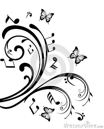 Vector musical notes Vector Illustration