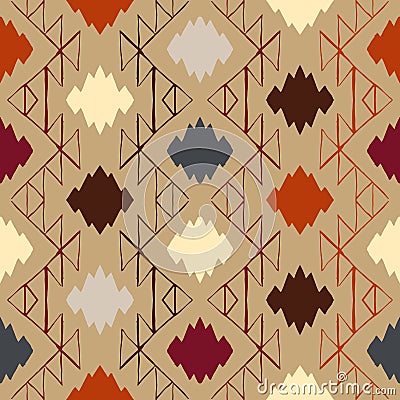 Vector navajo tribal ornament Vector Illustration