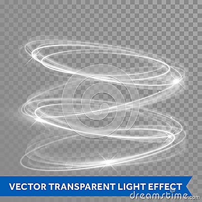 Vector neon light effect circle spiral Stock Photo