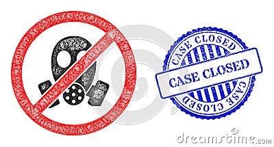 Rubber Case Closed Seal and Net Stop Gasmask Web Mesh Stock Photo