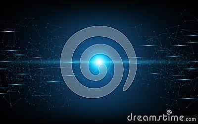 Vector networking background molecular design technology concept Vector Illustration