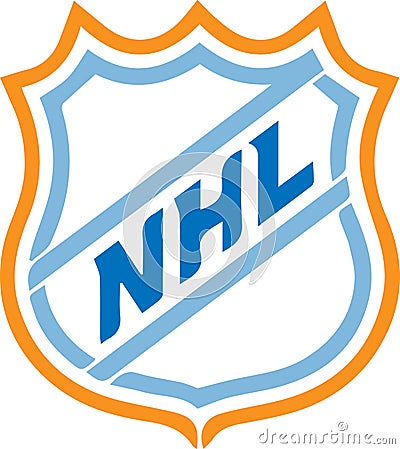 Vector NHL Logo design on white Vector Illustration