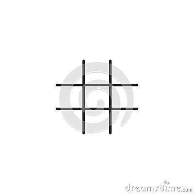 Vector noughts and crosses, tic-tac-toe competition. Template tic tac toe XO game. Graffiti illustration Stock Photo