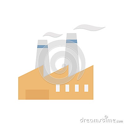 Vector Nuclear plant Line Style vector icon which can easily modify or edit Vector Illustration