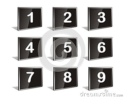 Vector numbers Vector Illustration