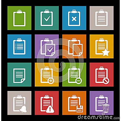 Vector office document icon Vector Illustration