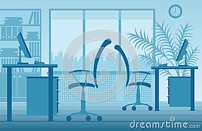 Vector office interior Vector Illustration