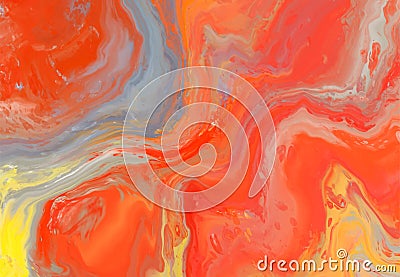 Vector orange banner. Hand drawn abstract paint brush stroke. Stock Photo