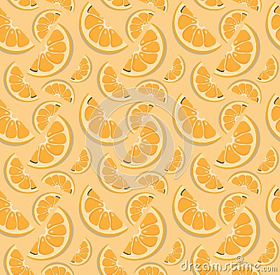 Vector orange pattern. Vector Illustration