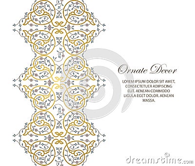 Vector ornamental decorative element. Vector Illustration