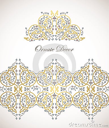 Vector ornamental decorative element. Vector Illustration