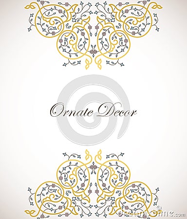 Vector ornamental decorative element. Vector Illustration