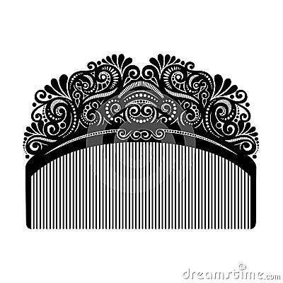 Vector Ornate Comb. Vector Illustration