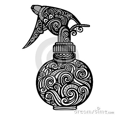 Vector Ornate Pulverizer Vector Illustration