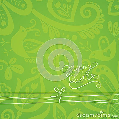 Vector ornate wallpaper with discreet floral ornaments. Vector Illustration