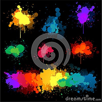 Vector paint splat Vector Illustration