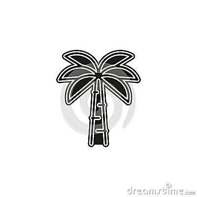 vector palm tree illustration - travel icon - plant nature leaf isolated Cartoon Illustration