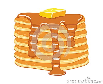 Vector pancake stack Vector Illustration