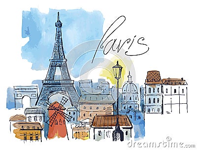 Vector paris Vector Illustration