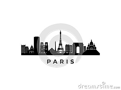 Vector Paris skyline. Vector Illustration