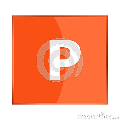 Vector parking icon Vector Illustration