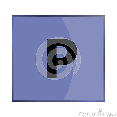 Vector parking icon Vector Illustration