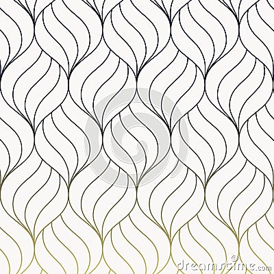 Vector pattern. Abstract stylish background with stylized petals. Vector Illustration