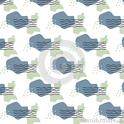 Vector pattern with abstractions . Vector Illustration