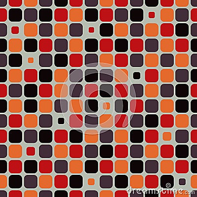 Vector pattern background with rounded corner squares. Vector Illustration