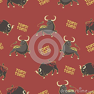 Vector pattern. Corrida. Vector Illustration