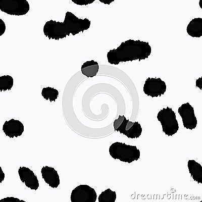 Vector Pattern of Dalmatian Color Vector Illustration