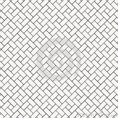 Vector pattern design square diamond shape. repeating with white slant blocks tiling. Floor cladding bricks. Mosaic motif. Vector Illustration