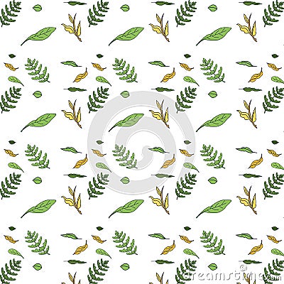 Vector . Pattern with kitchen spices . Stock Photo