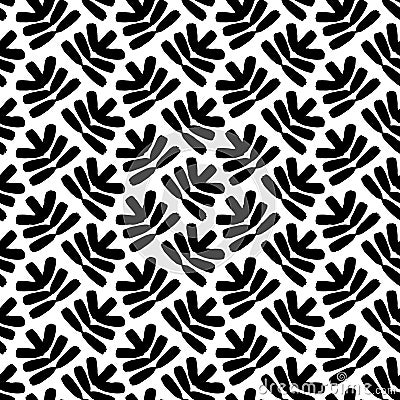 Vector pattern made of stylized pine cones Vector Illustration