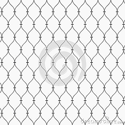 Vector pattern. Modern dotted texture. Repeating abstract background. Simple wavy linear grid. Graphic minimalist backdrop. Vector Illustration