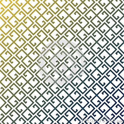 Vector pattern. Modern stylish texture. Repeating geometric pattern tiles with staggered rounded squares Vector Illustration