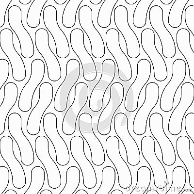 Vector pattern repeating linear resilient objects Vector Illustration