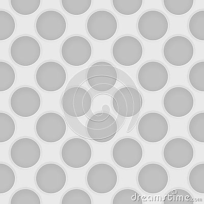 Vector perforated light gray seamless pattern. Industrial abstra Vector Illustration