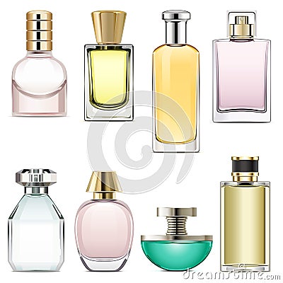 Vector Perfume Icons Set 3 Stock Photo
