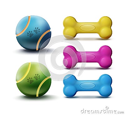 Vector pet toys Vector Illustration