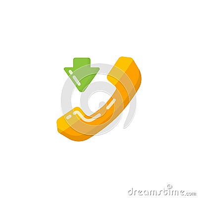 Vector Phone incoming call Icon. Phone ringing icon vector design Vector Illustration