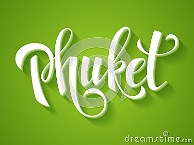 Vector Phuket banner Vector Illustration