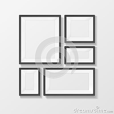 Vector picture frame vector set Vector Illustration