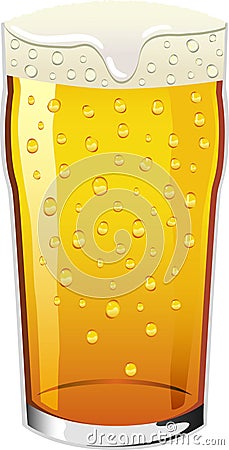 Vector pint of beer Vector Illustration