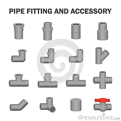 Pipe fitting vector Vector Illustration