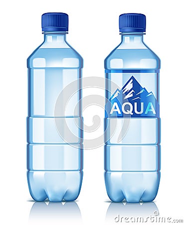 Vector plastic bottle Vector Illustration